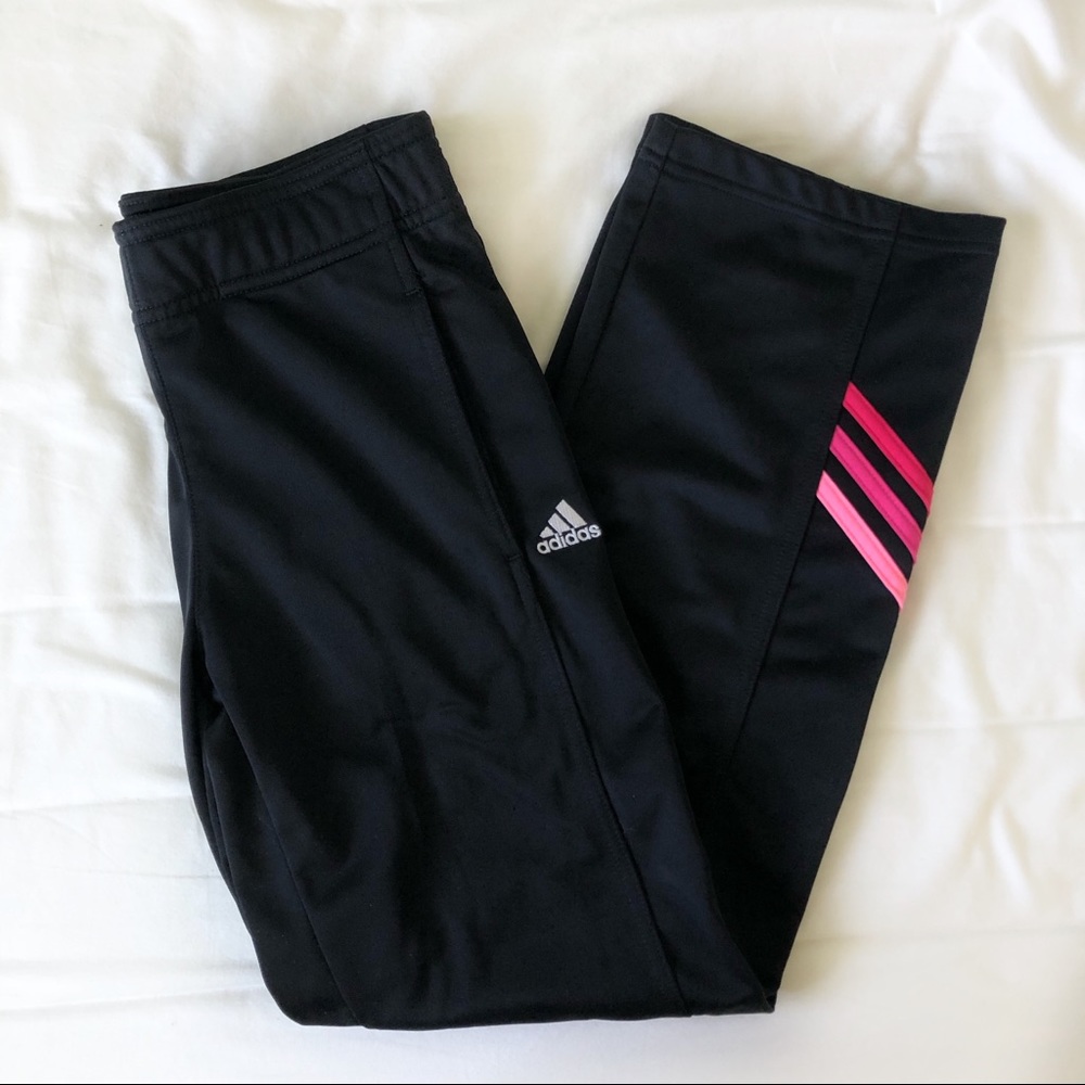 kids adidas black track pants